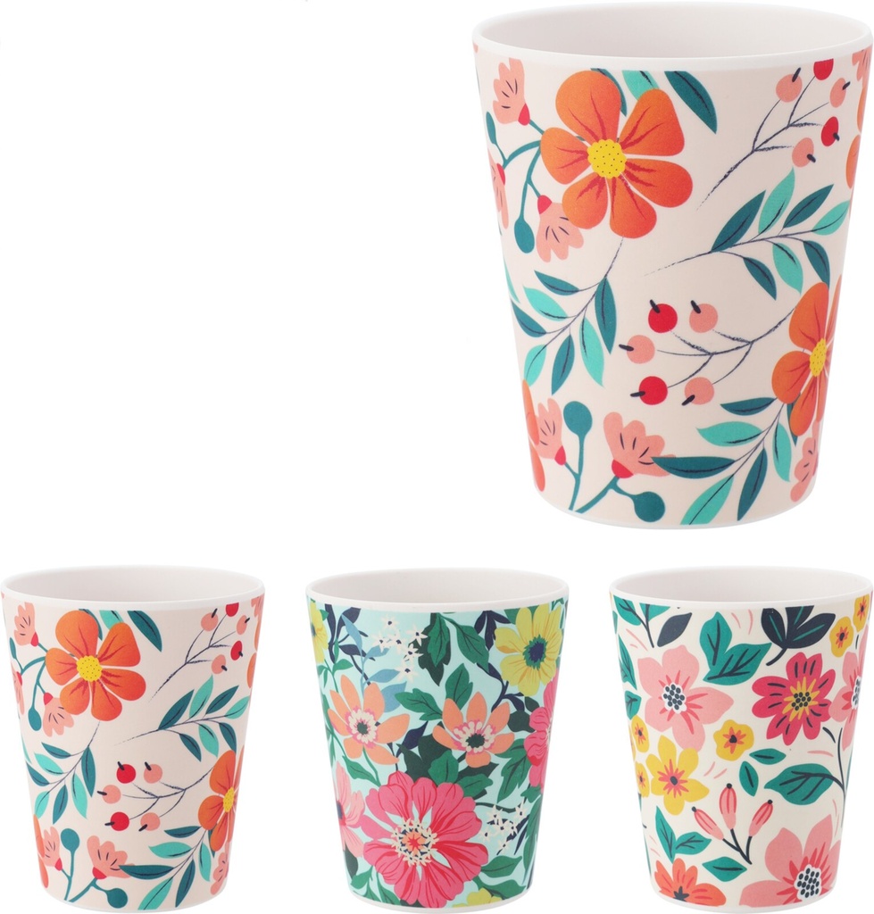 VASO FLORES MELAMINA