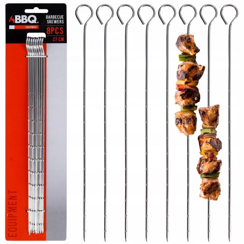 SET 8 PINCHOS BARBACOA 27CM