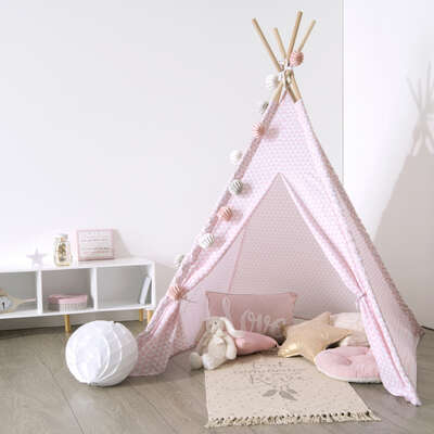 TIPI INFANTIL 120 X 120 X 160 CM ROSA