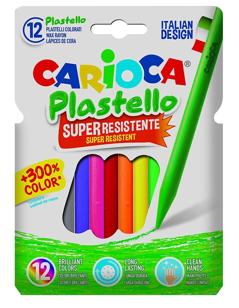 Caja 12 Ceras Plastello Carioca