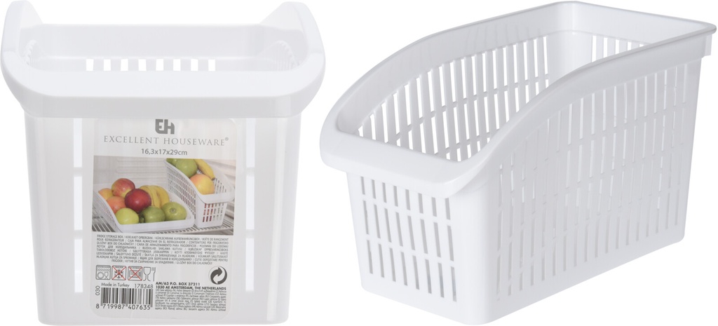 CESTA FRIGO PLASTICO 16X17CM