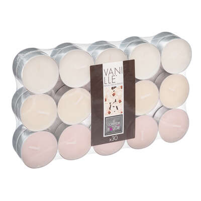 SET 30 VELAS AROMÁTICAS VAINILLA