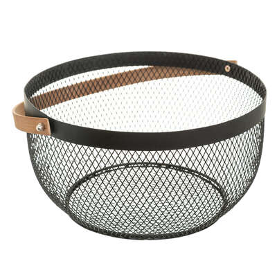 CESTA MALLA RETRO NEGRO