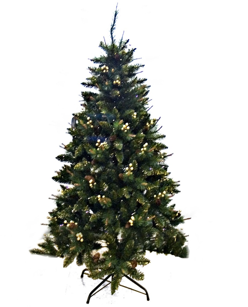 ÁRBOL NAVIDAD DECORADO ORO 120CM