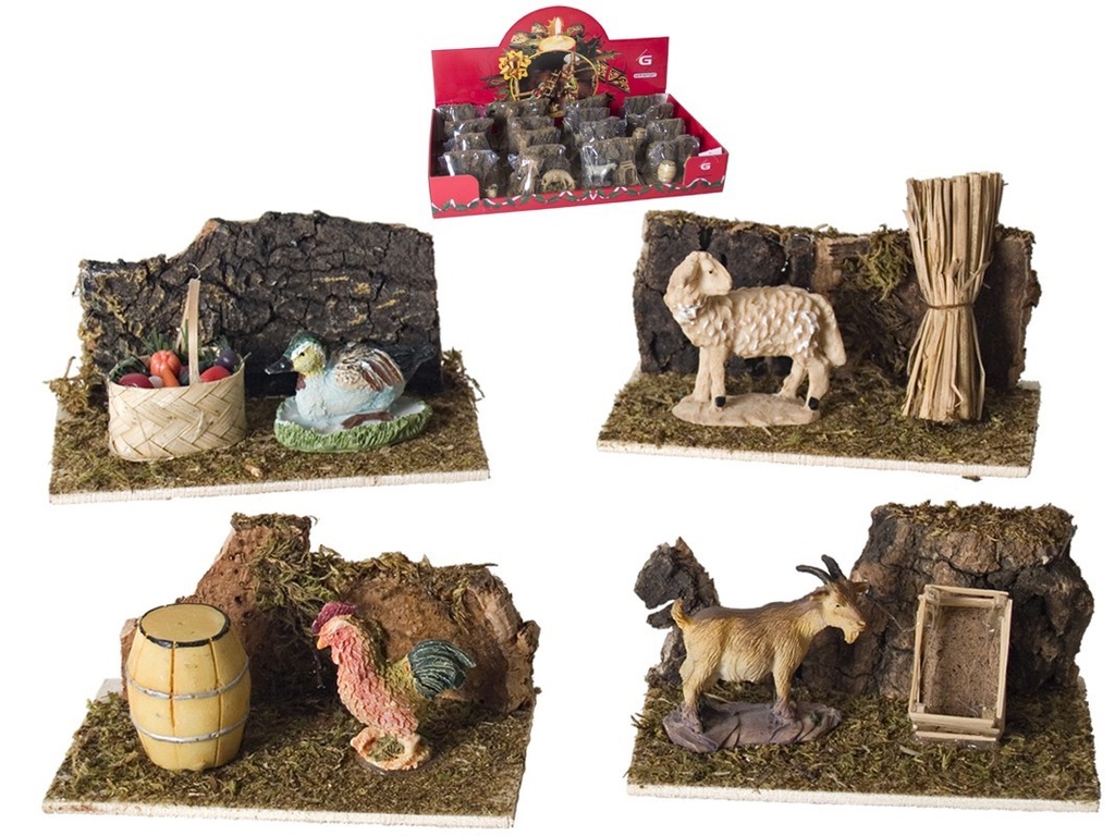 ACCESORIO GRANJA CON ANIMALES