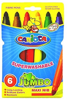 PACK 6 ROTULADORES CARIOCA JUMBO