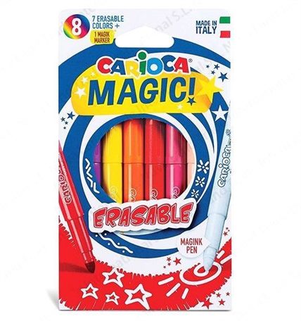 Caja 8 Rotuladores Erasable Magic