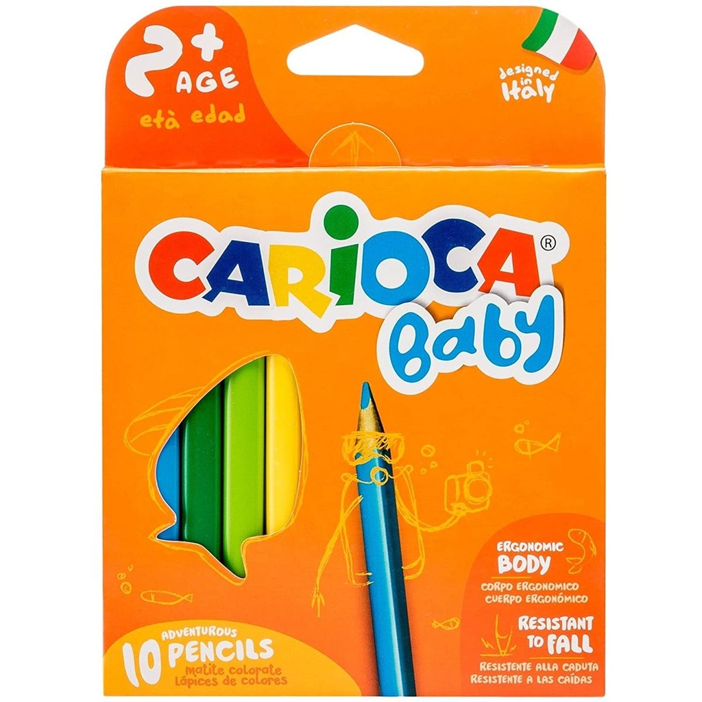 PACK 10 LAPICES BABY PENCIL CARIOCA