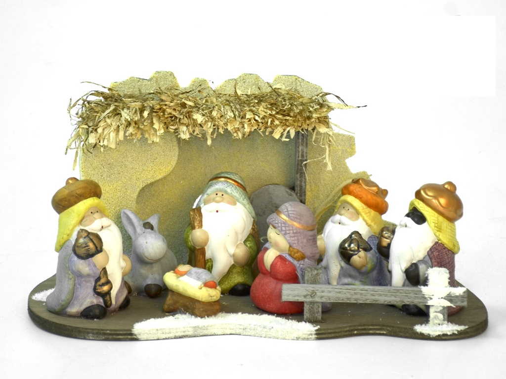 NACIMIENTO INFANTIL CON LED - 35X17CM