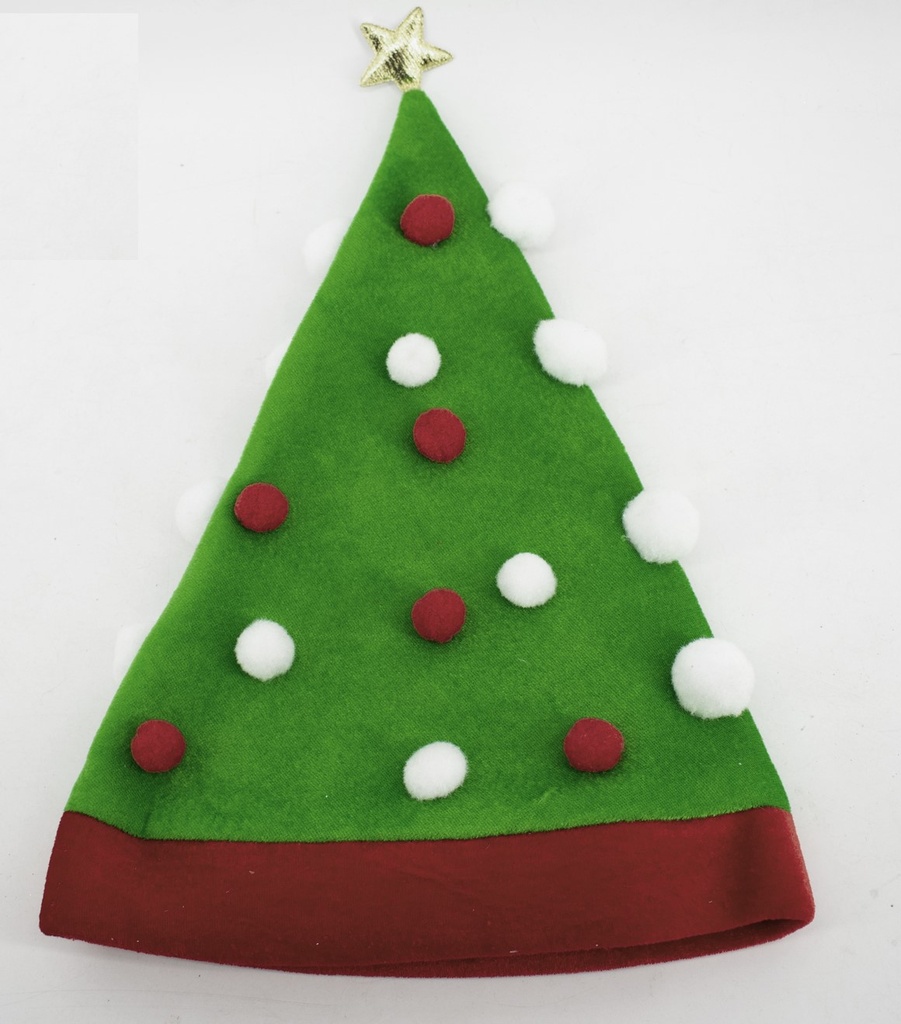 GORRO ARBOL  NAVIDAD 40CM