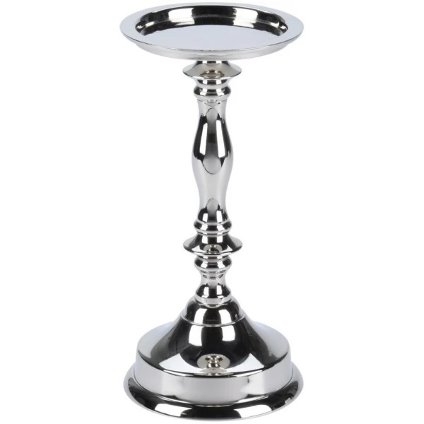 CANDELABRO METAL PLATA