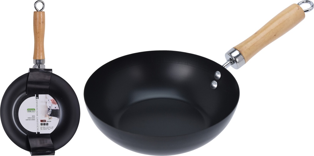 SARTEN WOK NEGRO 20 CM