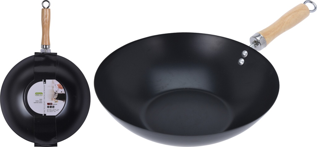 SARTEN WOK NEGRO 30 CM