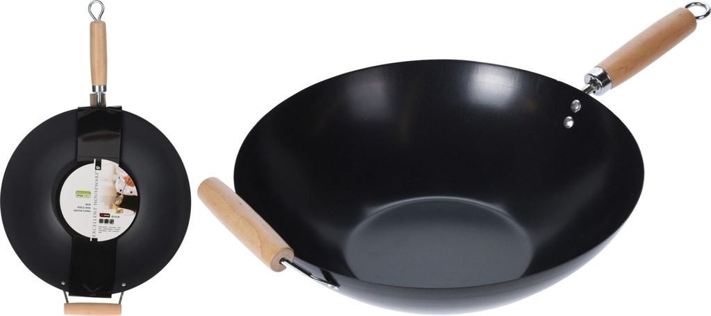 SARTEN WOK NEGRO 34 CM