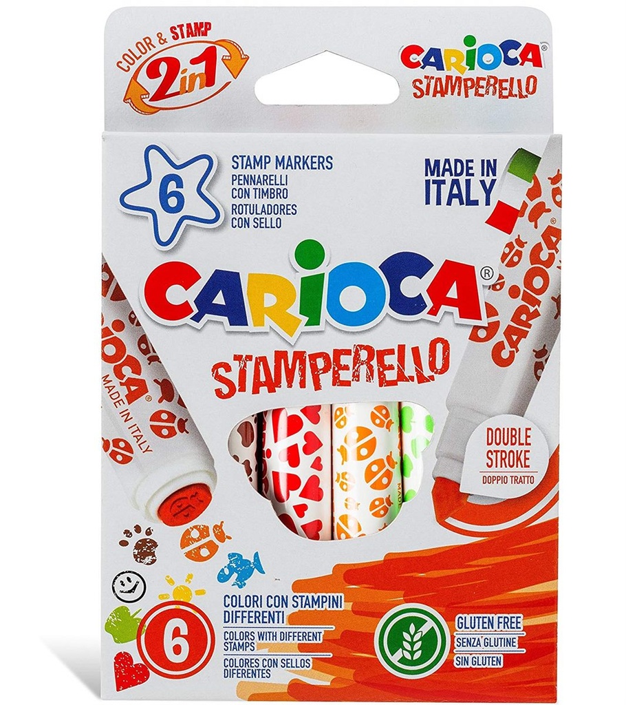 Caja 6 Rotuladores Stamparello Carioca