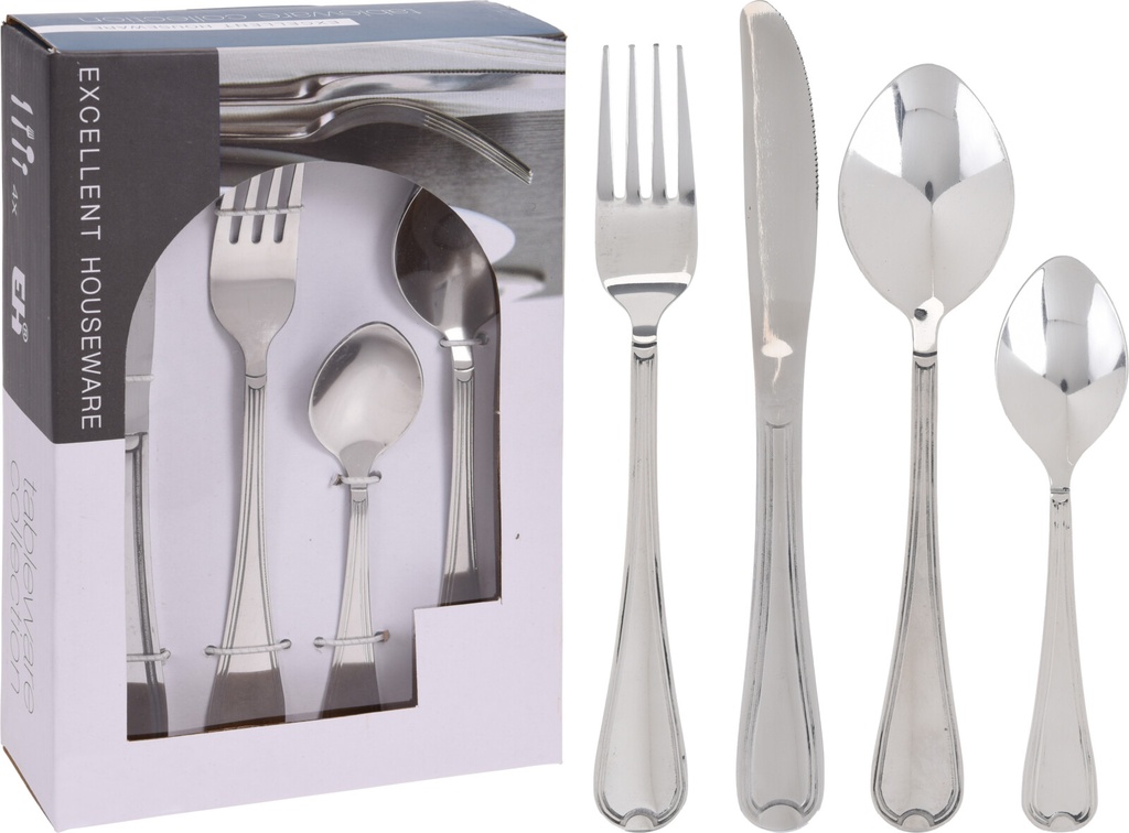 SET CUBIERTOS INOX 16 PIEZAS