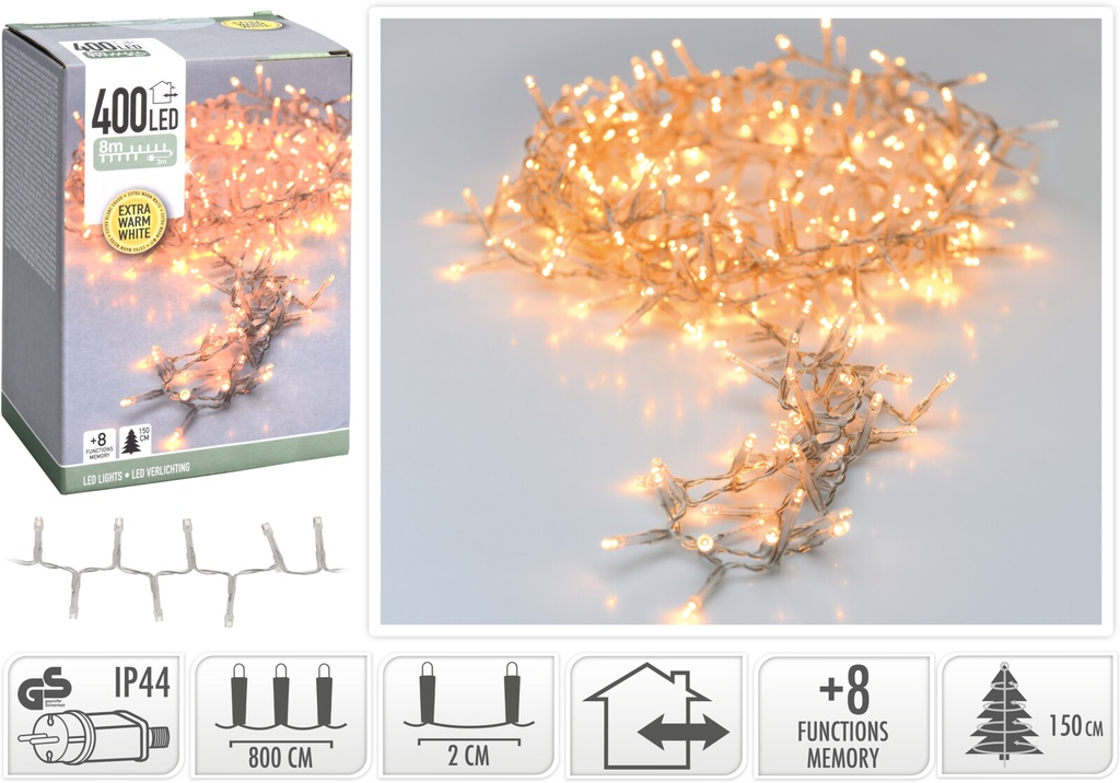 GUIRNALDA CÁLIDA 400 LED