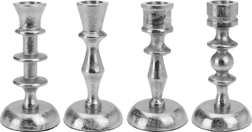 CANDELABRO PLATEADO 6X13CM