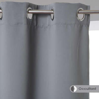 CORTINA OPACA GRIS 140X260