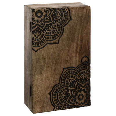 CAJA DE LLAVES MADERA MANDALA