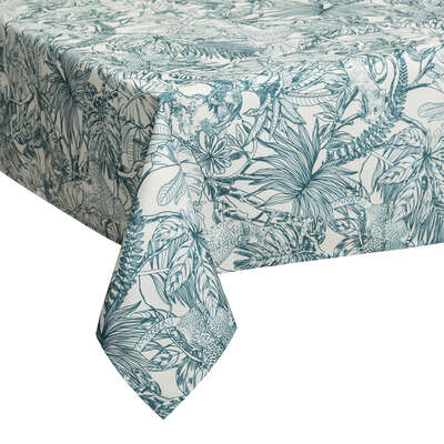 MANTEL ANTIMANCHAS CON ESTAMPADO DE SELVA