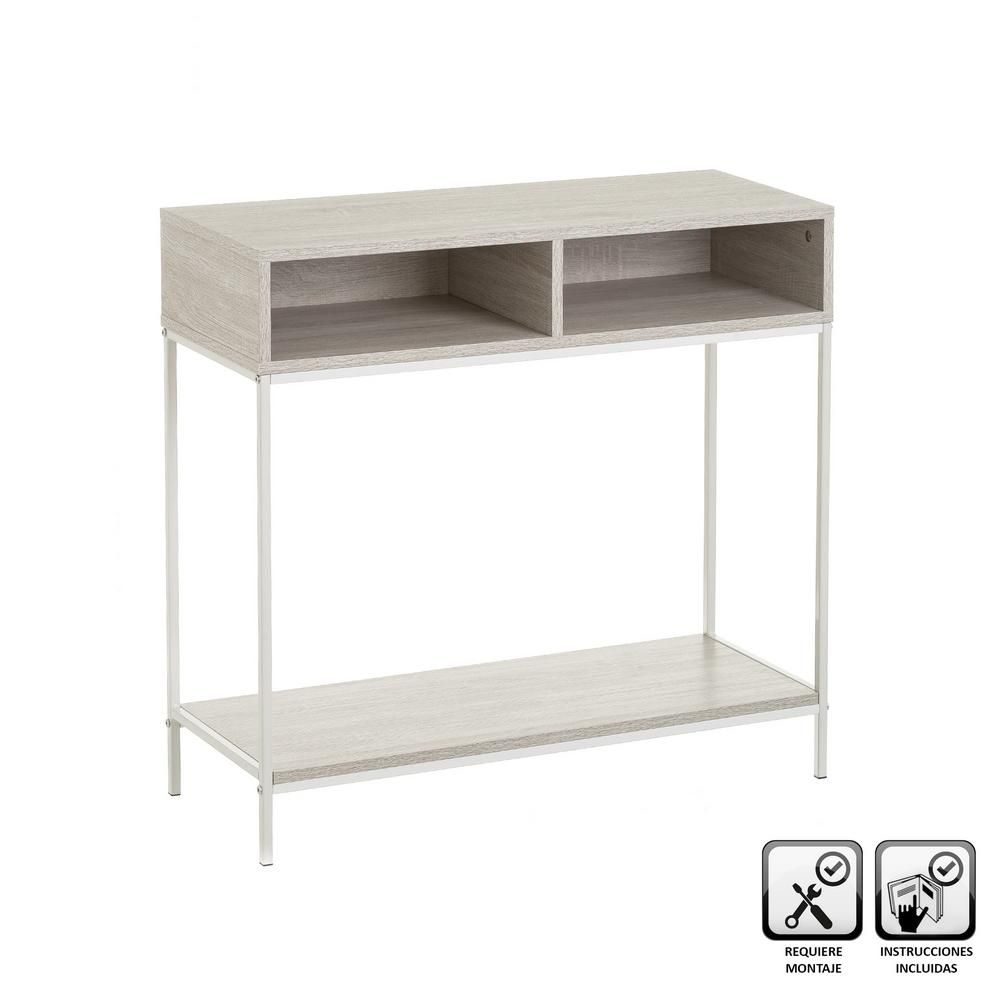 CONSOLA MDF-METAL 80 X 30 X 75 CM