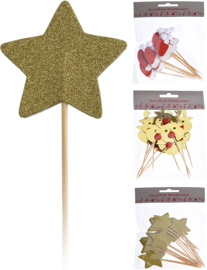 PINCHO DECORATIVOS NAVIDEÑOS 13CM