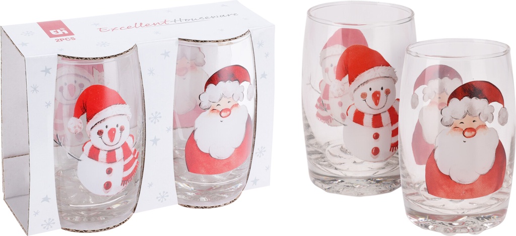 SET DE 2 VASOS NAVIDEÑOS