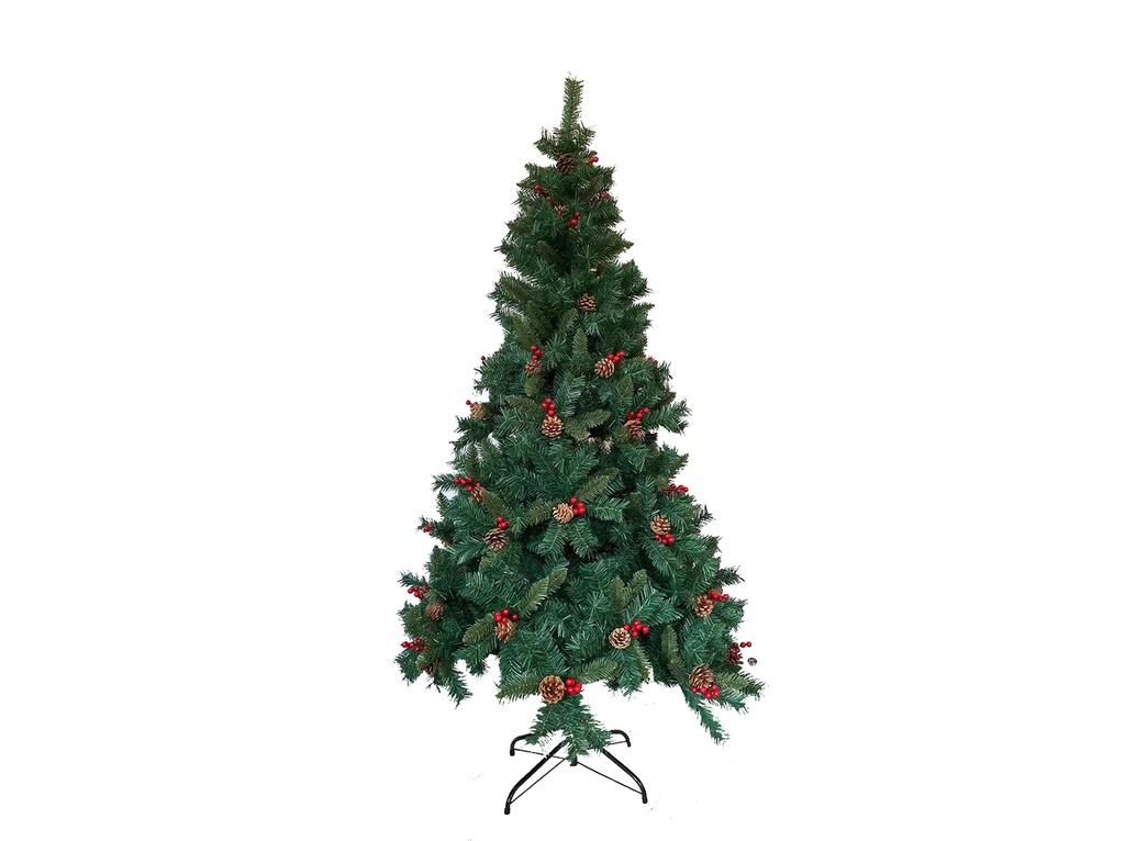 ÁRBOL NAVIDAD BERRY Y PIÑAS 180CM