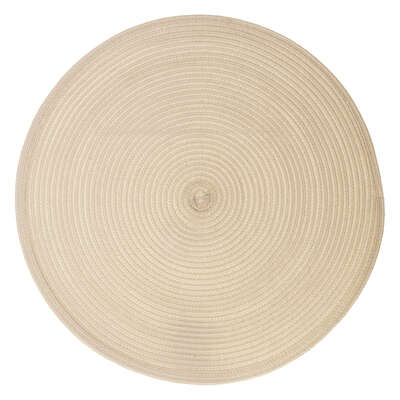 MANTEL INDIVIDUAL TEJIDO D38CM BEIGE CLARO