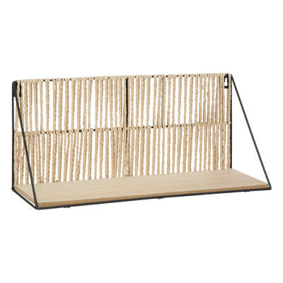 [193208JJ] ESTANTERÍA DE PARED COSY CUERDA Y METAL 48X12CM