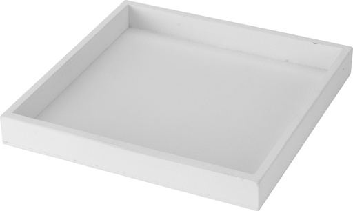 [ACC670710] BANDEJA MADERA 25X25CM BLANCA