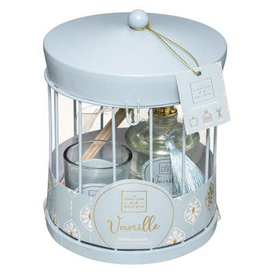 [168054AJJ] CAJA REGALO FOLK CAROUSEL JAULA D13CM