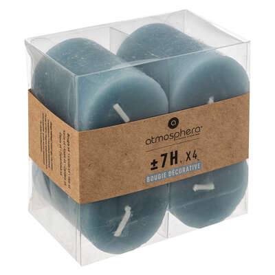 [123134IJJ] SET 4 VELAS AZUL TORMENTA