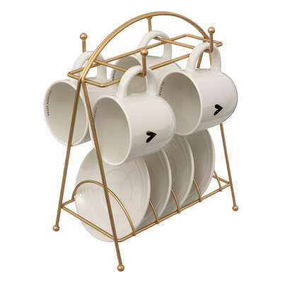 [196340JJ] SOPORTE CON 4 TAZAS COLLECTION