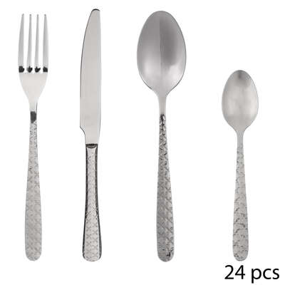 [147810JJ] SET CUBIERTOS 24 PIEZAS FLORA