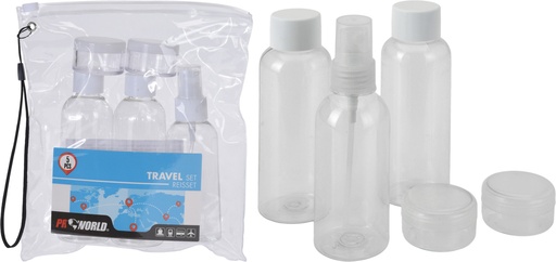 [170295890] SET 5 BOTELLAS VIAJE RELLENABLES