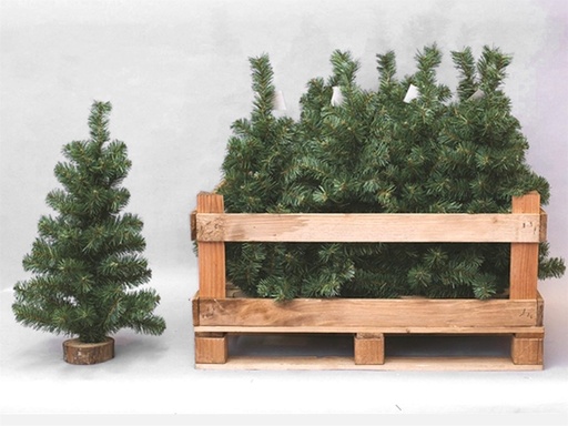 [684774G] ÁRBOL DE NAVIDAD BASE MADERA 60 CM