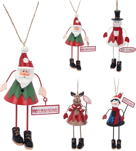 [DH8038840] FIGURA COLGAR NAVIDAD METAL 15 CM