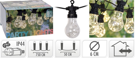 [AXC100010] GUIRNALDA 10 BOMBILLAS LED