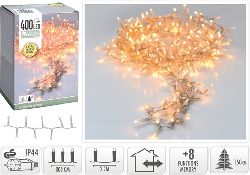 [AX8511200] GUIRNALDA CÁLIDA 400 LED