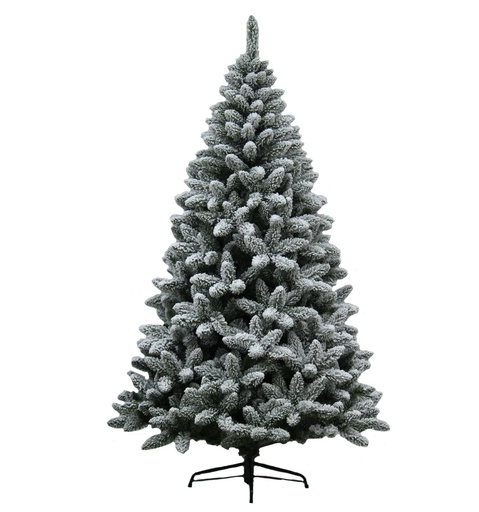 [003375G] ÁRBOL NAVIDAD NEVADO HARRY B/METAL 180CM