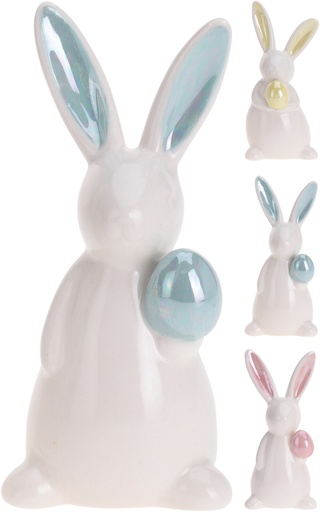 [APF711150] CONEJO PORCELANA LUSTRE 12CM