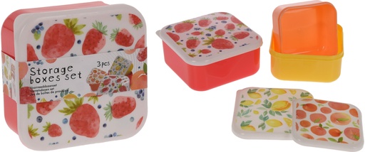 [170484320] SET 3 FIAMBRERAS DECORADAS FRUTAS