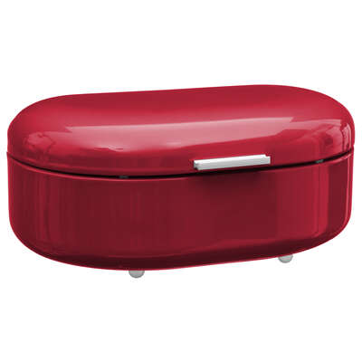 [145781AJJ] CAJA DE PAN DE METAL ROJO