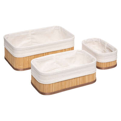 [174509AJJ] SET CESTA X 3 BAMBÚE NATURAL