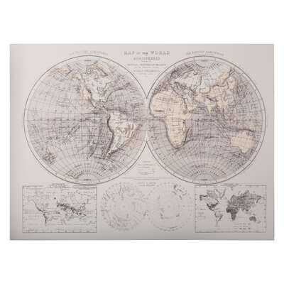 [157418JJ] LIENZO IMPRESO MUNDO 58X78X2,5